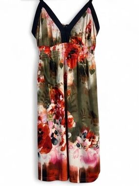 Early 2000s Selects UK Floral Midi Tank Top Dress